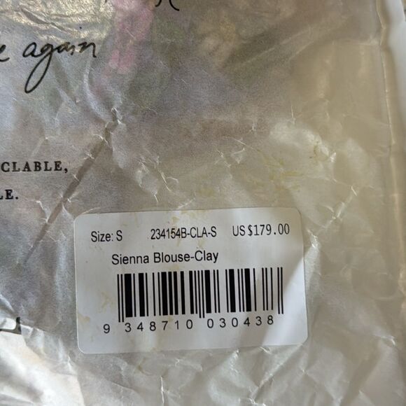Spell Sienna‎ Blouse in Clay size Small NWT in packaging - Picture 8 of 8